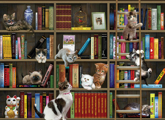 COBBLE HILL Kitty Librarians | 1000 Piece