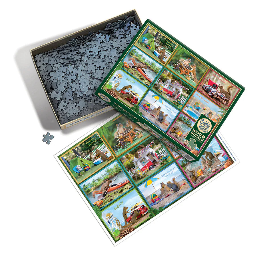 COBBLE HILL Squirrels on Vacation | 1000 Piece
