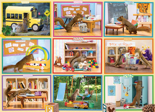 COBBLE HILL Squirrels at School | 1000 Piece