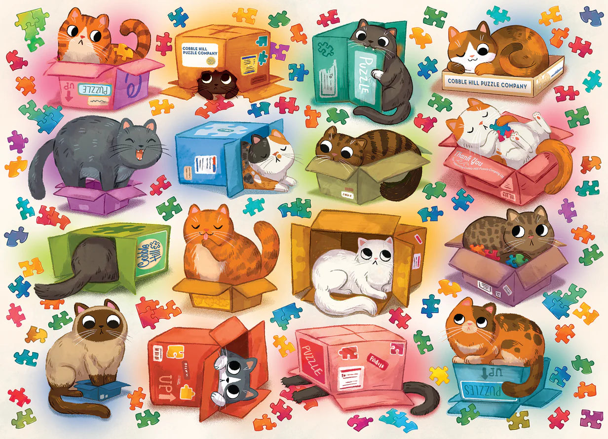 COBBLE HILL Cats vs. Puzzles |1000 Piece
