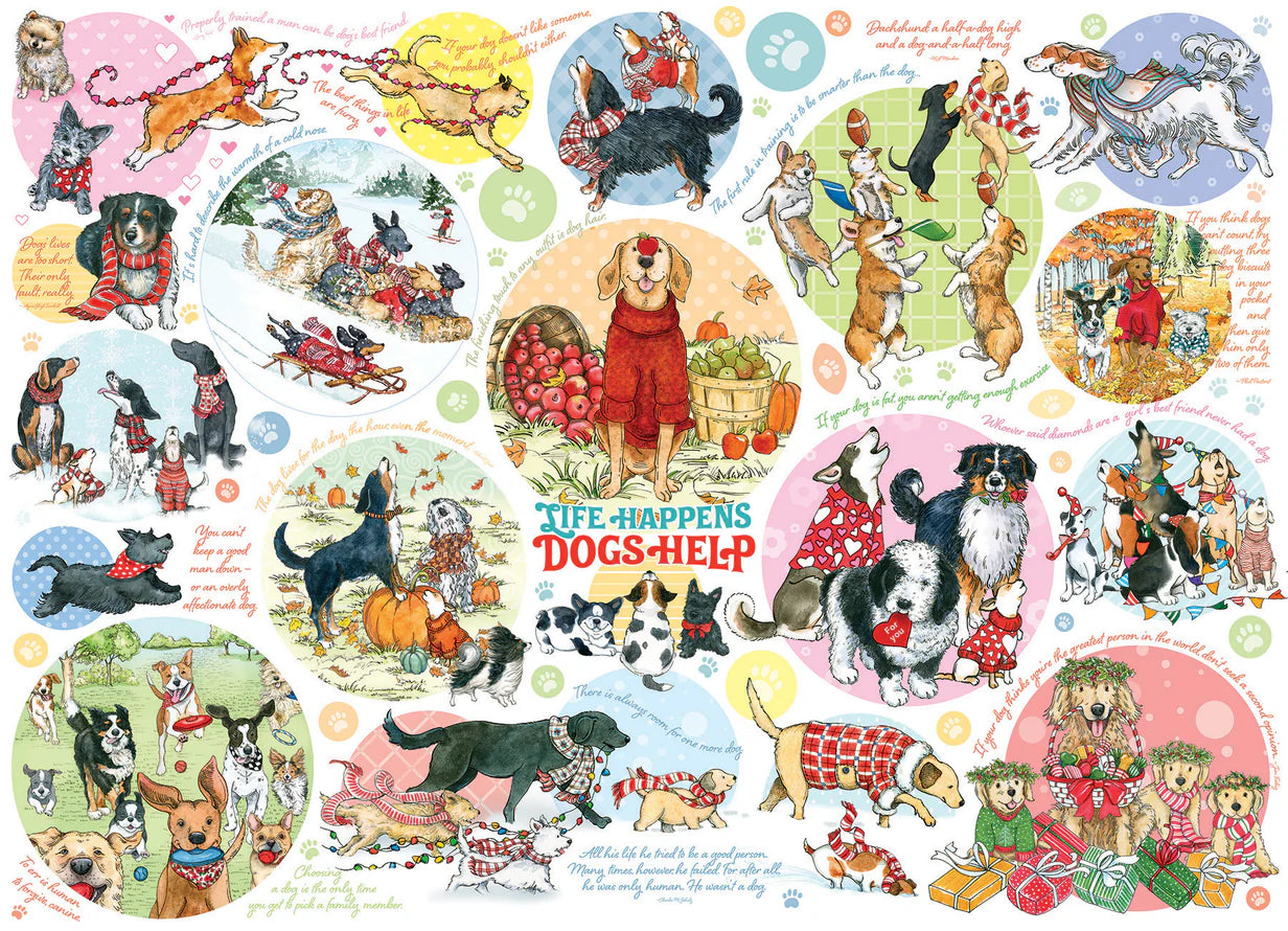 COBBLE HILL Dog Thoughts |1000 Piece