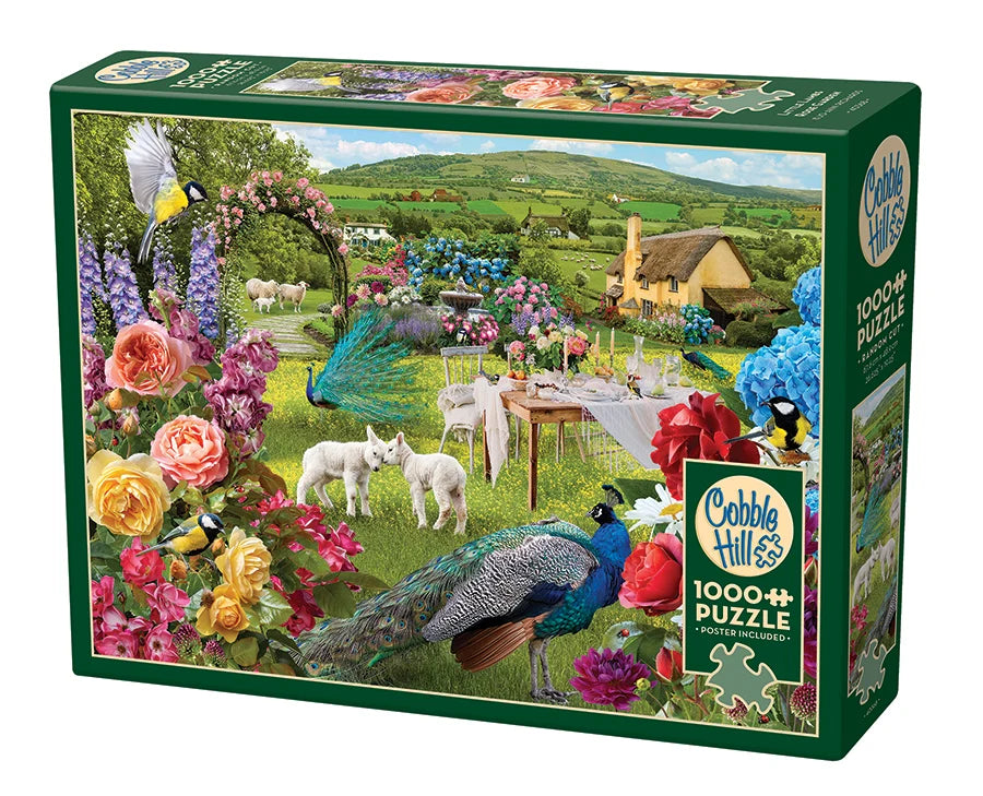 COBBLE HILL Little Lambs Rose Garden | 1000 Piece