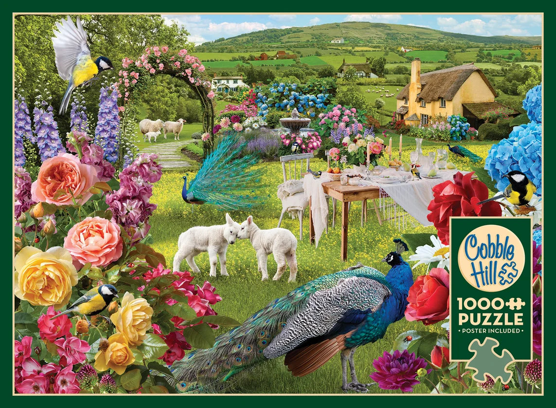 COBBLE HILL Little Lambs Rose Garden | 1000 Piece