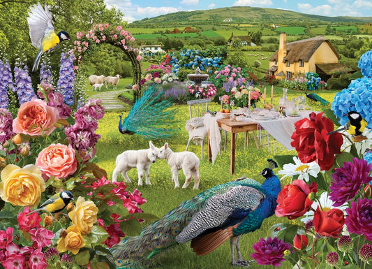 COBBLE HILL Little Lambs Rose Garden | 1000 Piece
