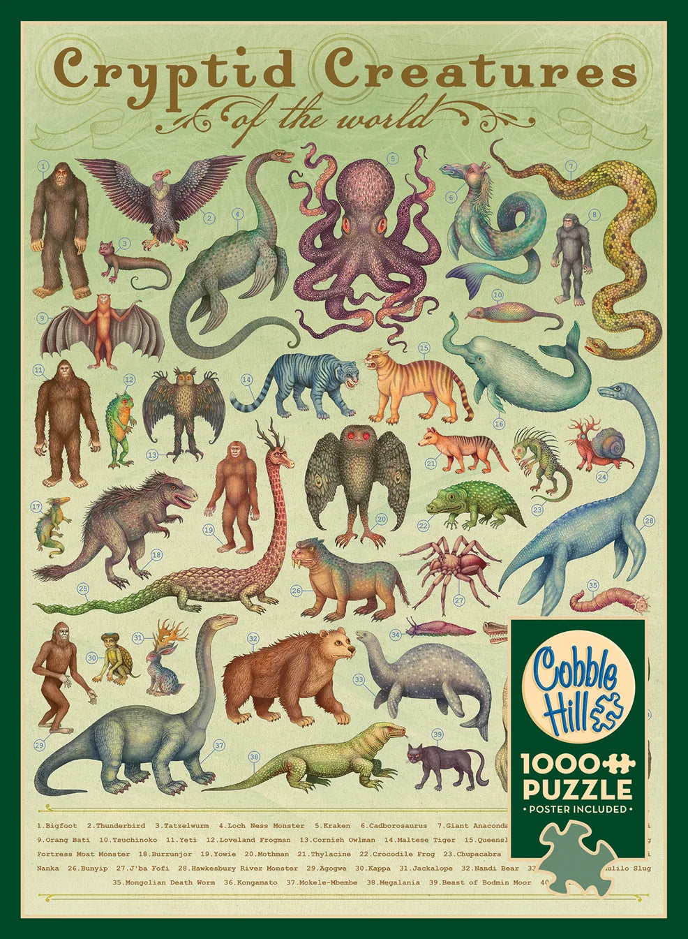 COBBLE HILL Cryptid Creatures | 1000 Piece