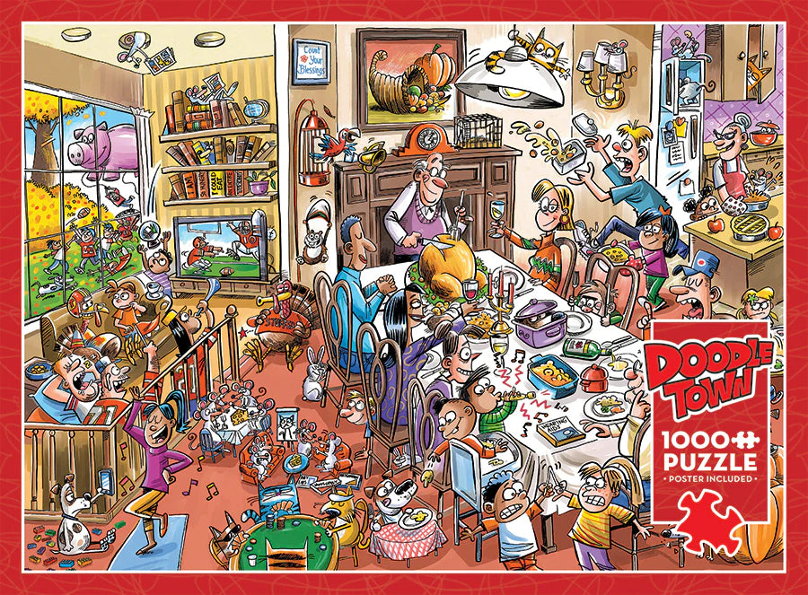 COBBLE HILL DoodleTown: Thanksgiving Togetherness | 1000 Piece