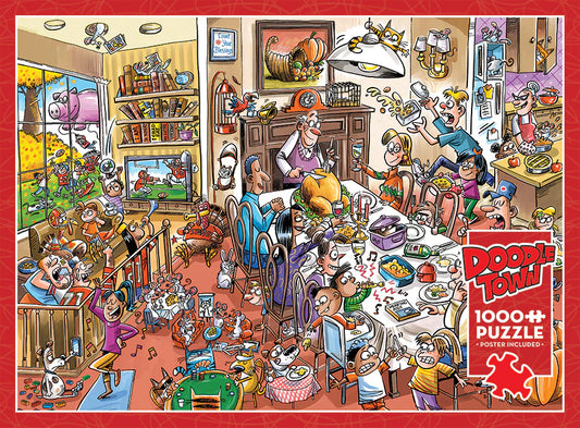 COBBLE HILL DoodleTown: Thanksgiving Togetherness | 1000 Piece