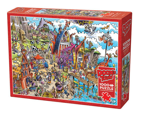 COBBLE HILL DoodleTown: Viking Village | 1000 Piece