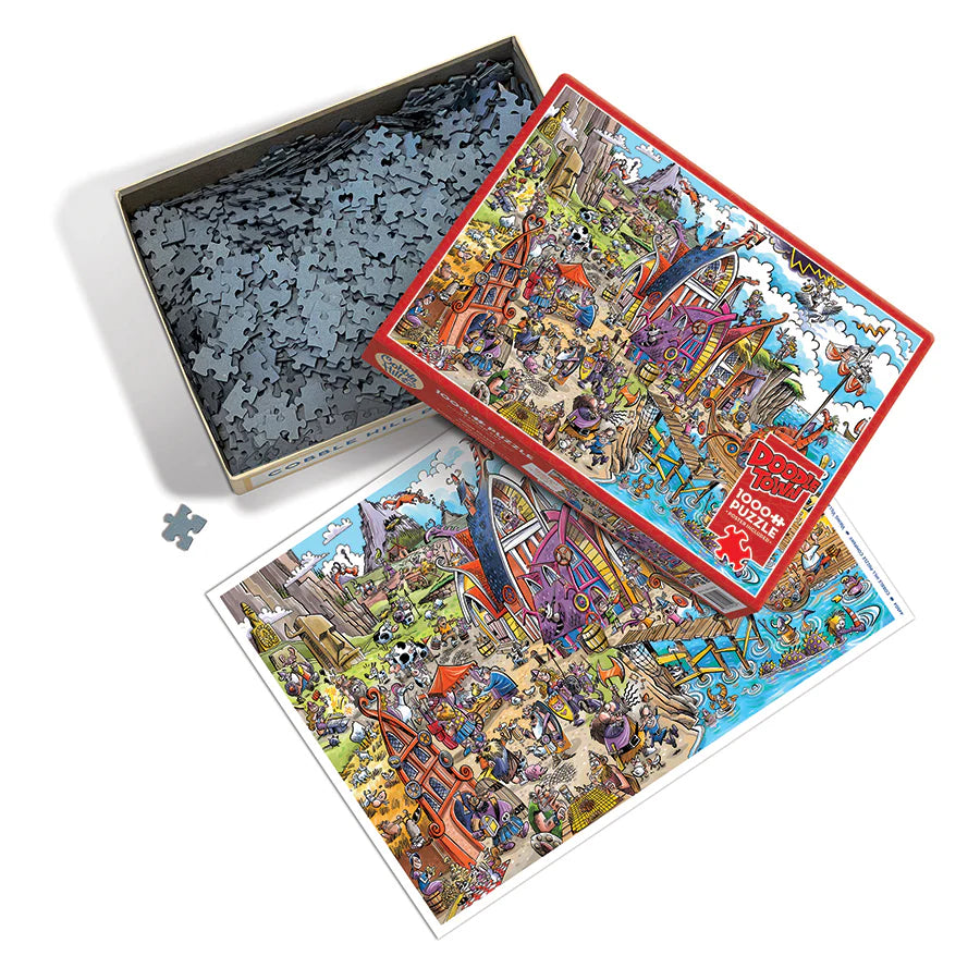 COBBLE HILL DoodleTown: Viking Village | 1000 Piece