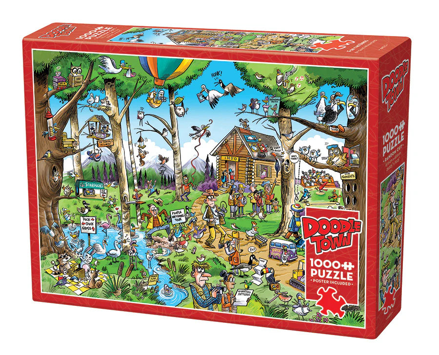 COBBLE HILL DoodleTown: Birdwatcher's Paradise | 1000 Piece
