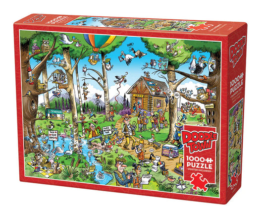 COBBLE HILL DoodleTown: Birdwatcher's Paradise | 1000 Piece
