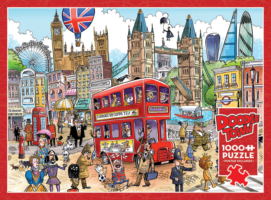 COBBLE HILL Doodletown: London Calling | 1000 Piece