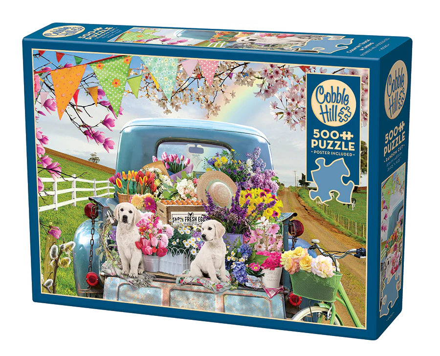 COBBLE HILL Country Truck in Spring | 500 Piece