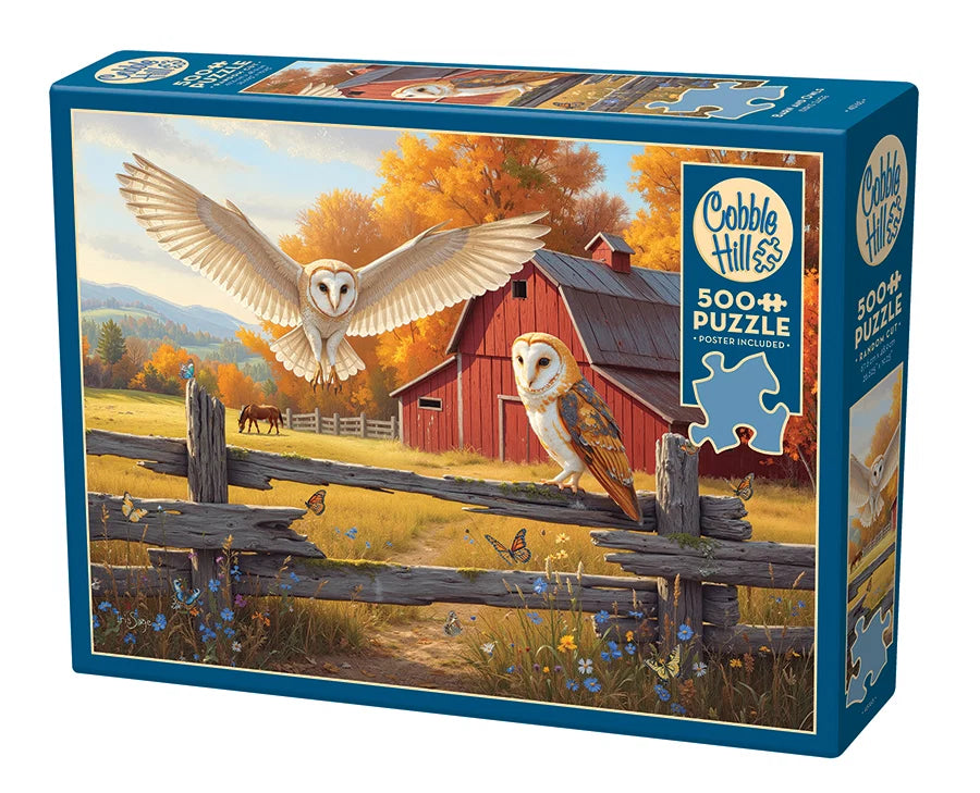 COBBLE HILL Barn and Owls | 500 Piece