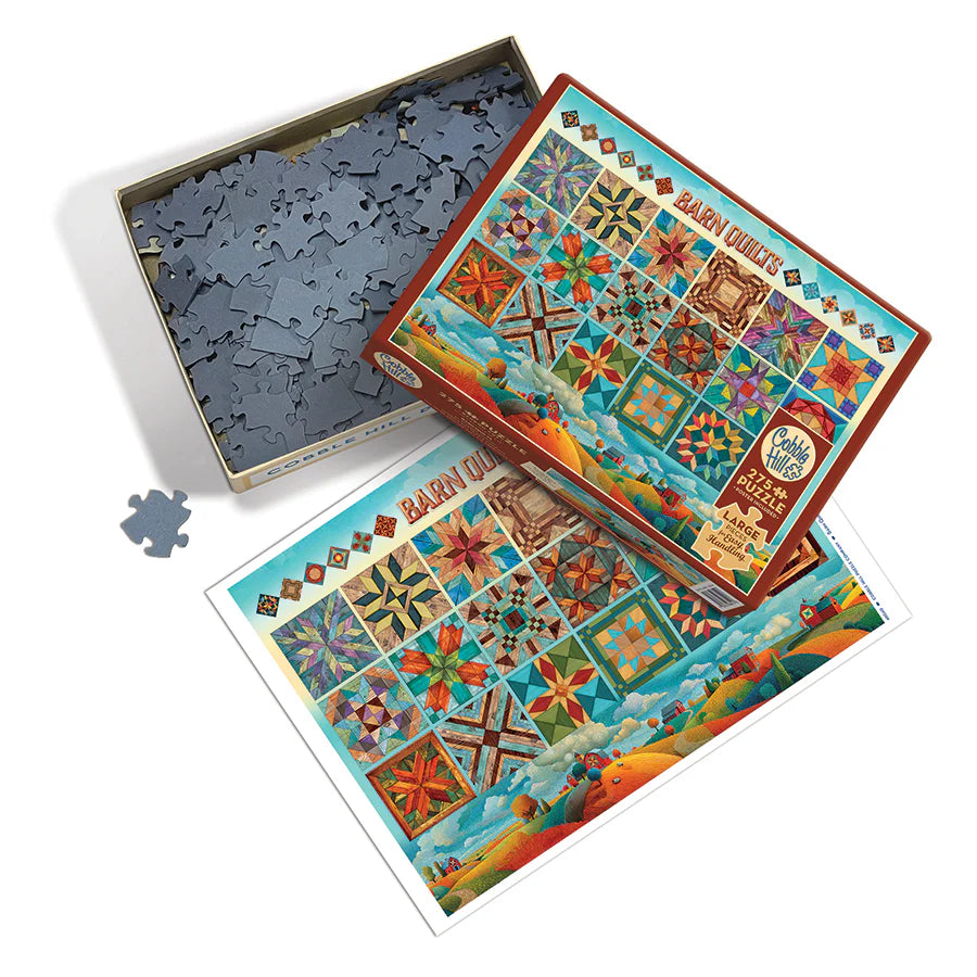 COBBLE HILL Barn Quilts | Easy Handling 275 Piece | AI Assistance