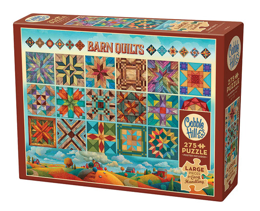 COBBLE HILL Barn Quilts | Easy Handling 275 Piece | AI Assistance