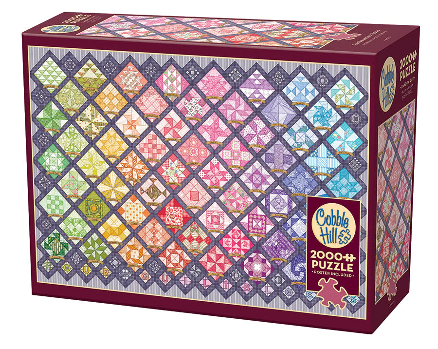 COBBLE HILL Four Square Quilt Blocks | 2000 Piece