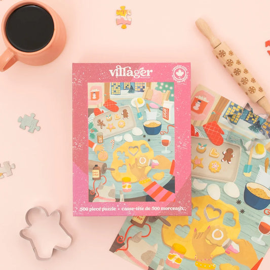 VILLAGER, Holiday Baking | 500-Piece Puzzle for Adults | Designed in Canada by Laura Watson