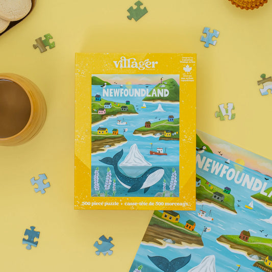 VILLAGER Newfoundland Sites | 500-Piece Puzzle for Adults | Designed in Canada by Denise Foley