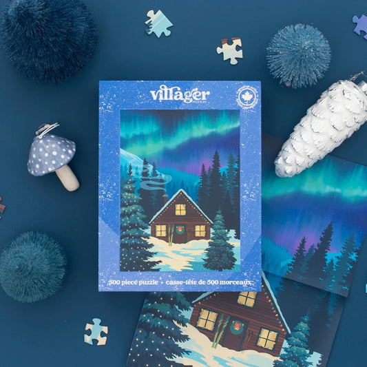 VILLAGER, Northern Cabin | 500-Piece Puzzle for Adults | Designed in Canada by Diana Pinnell