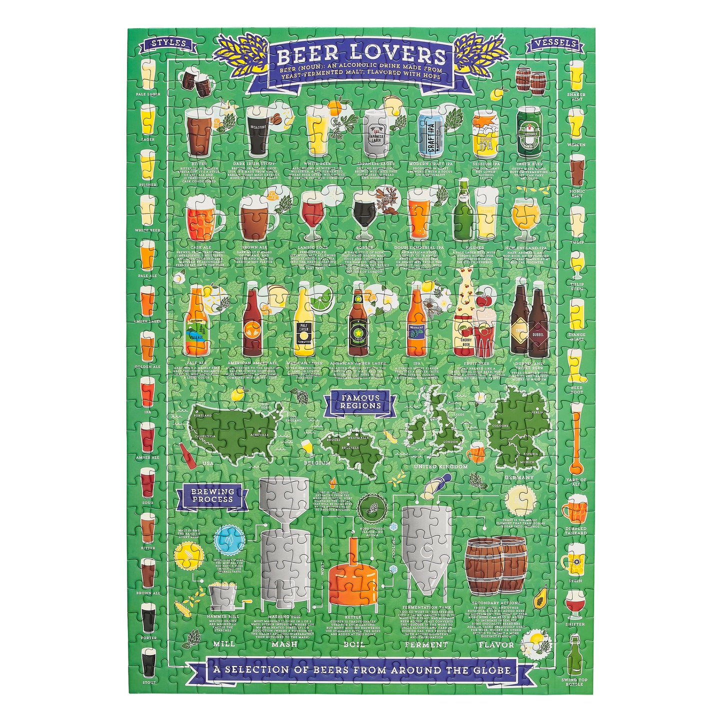 RIDLEY'S Beer Lover's 500 Piece Jigsaw Puzzle