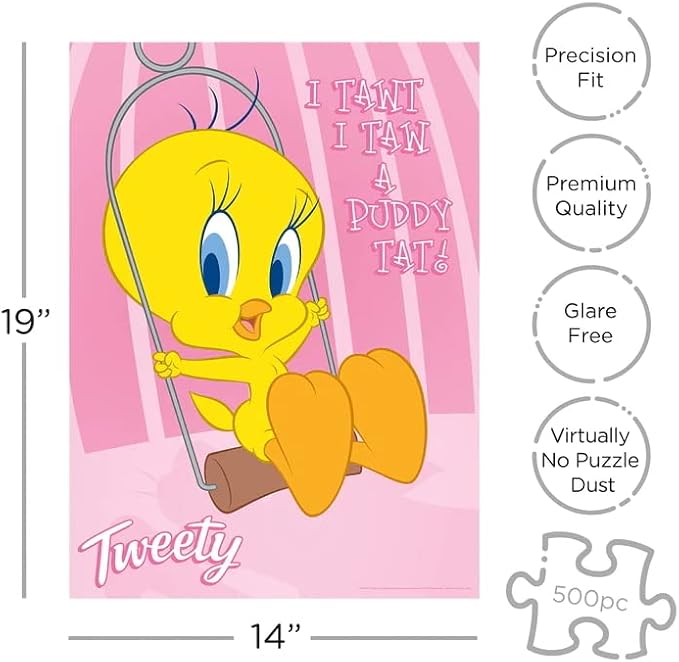 AQUARIUS Looney Tunes Tweety Puzzle (500 Piece Jigsaw Puzzle)