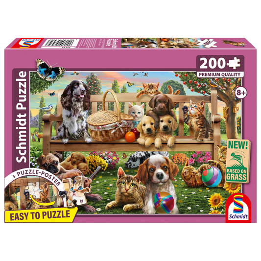 SCHMIDT GARDEN PICNIC DOGS AND CATS 200 PCS
