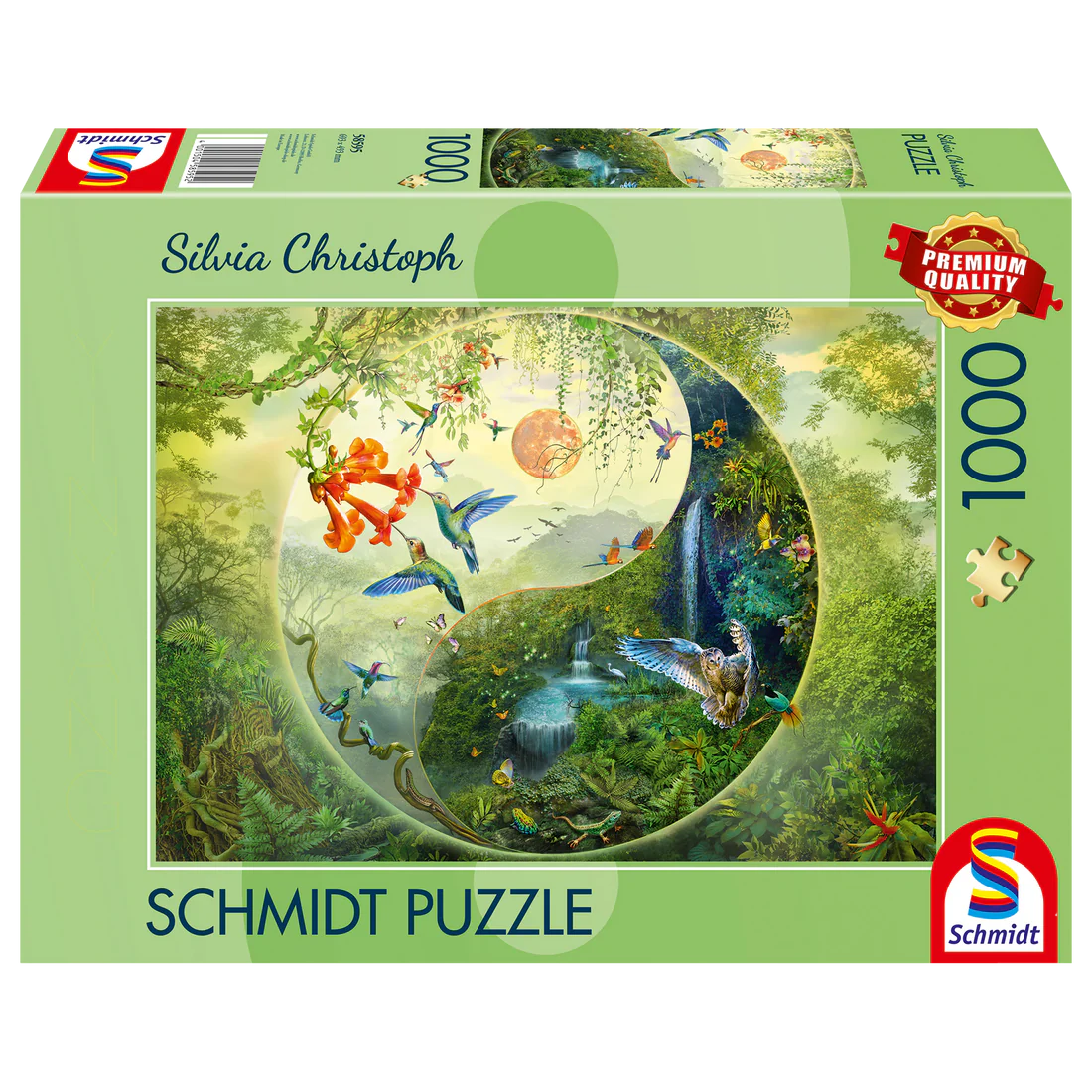 SCHMIDT YIN & YANG IN THE FOREST OF HUMMINGBIRDS 1000 PCS