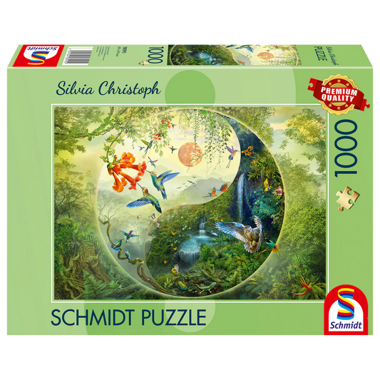 SCHMIDT YIN & YANG IN THE FOREST OF HUMMINGBIRDS 1000 PCS