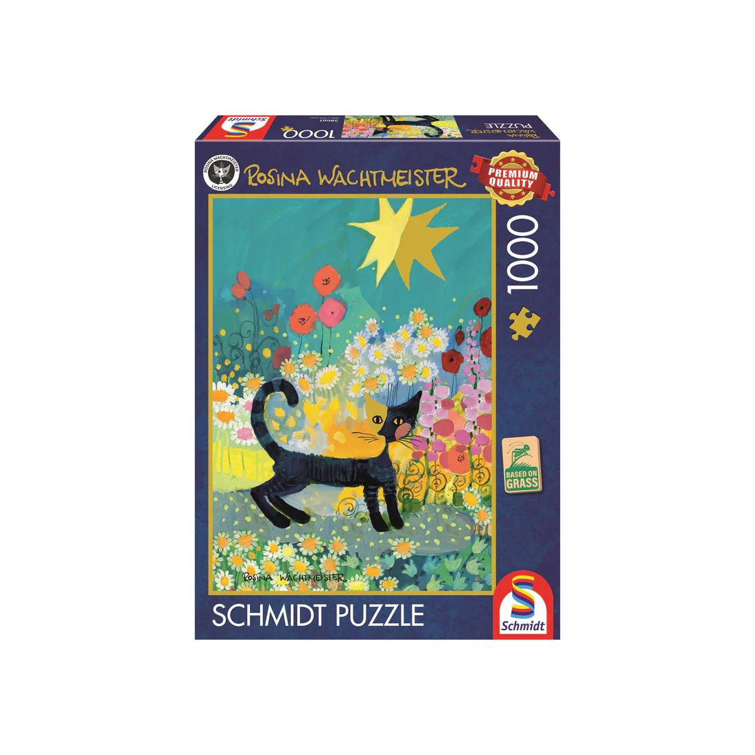 SCHMIDT ROSINA WACHTMEISTER, CAT IN A SEA OF BLOSSOM 1000 PCS