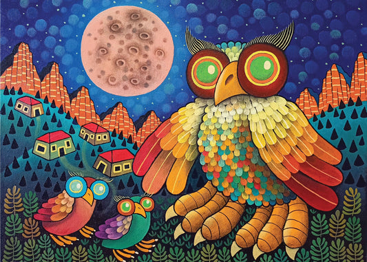 ART & FABLE Alpine Owls 500 PCS