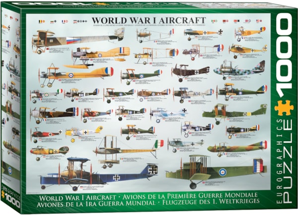 Eurographics World War I Aircraft 1000-Piece Puzzle