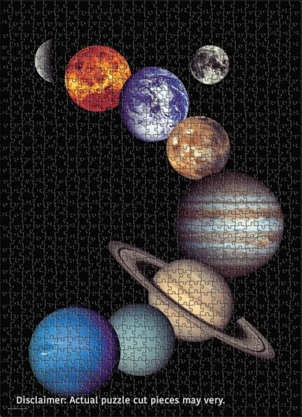 Eurographics NASA The Solar System 1000 piece Puzzle.