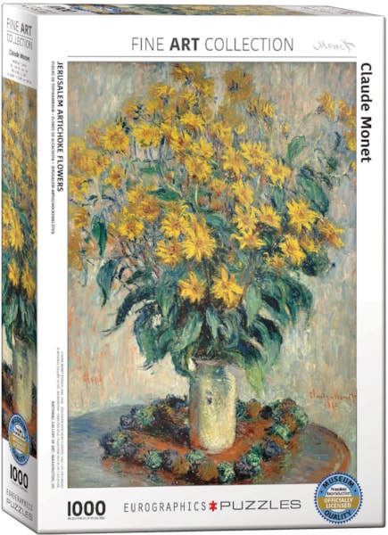 Eurographics Jerusalem Artichoke Flowers by Claude Monet 1000-Piece Puzzle