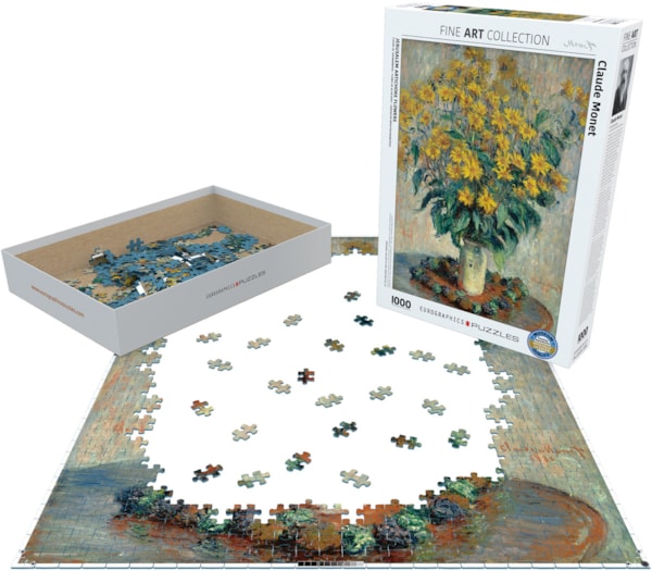 Eurographics Jerusalem Artichoke Flowers by Claude Monet 1000-Piece Puzzle