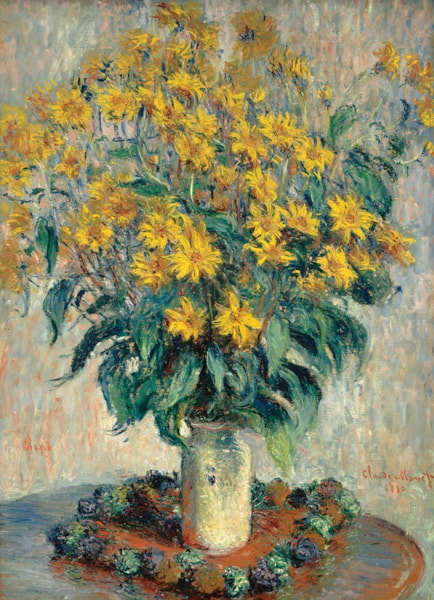 Eurographics Jerusalem Artichoke Flowers by Claude Monet 1000-Piece Puzzle