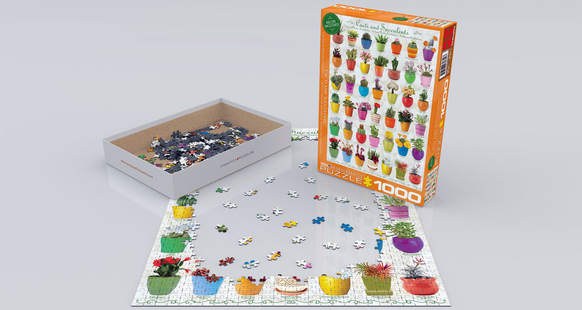 EuroGraphics Cacti & Succulents 1000-Piece Puzzle