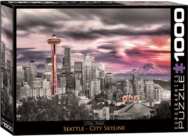 Eurographics Seattle City Skyline 1000-Piece Puzzle