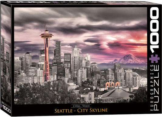 Eurographics Seattle City Skyline 1000-Piece Puzzle