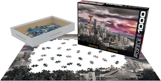 Eurographics Seattle City Skyline 1000-Piece Puzzle