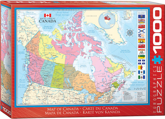 EuroGraphics Map of Canada 1000-Piece Puzzle