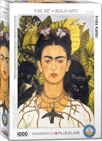 Eurographics Self-Portrait with Thorn Necklace and Hummingbird 1000-Piece Puzzle
