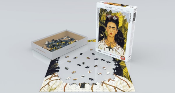 Eurographics Self-Portrait with Thorn Necklace and Hummingbird 1000-Piece Puzzle