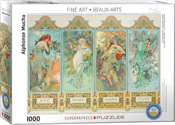 Eurographics The Four Seasons by Alphonse Mucha 1000-Piece Puzzle