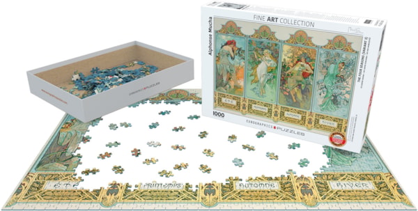 Eurographics The Four Seasons by Alphonse Mucha 1000-Piece Puzzle