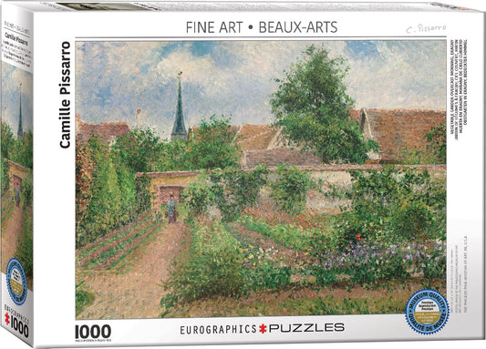 EUROGRAPHICS Vegetable Garden Overcast Morning Eragny by Camille Pissarro 1000-Piece Puzzle