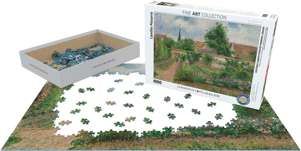 EUROGRAPHICS Vegetable Garden Overcast Morning Eragny by Camille Pissarro 1000-Piece Puzzle