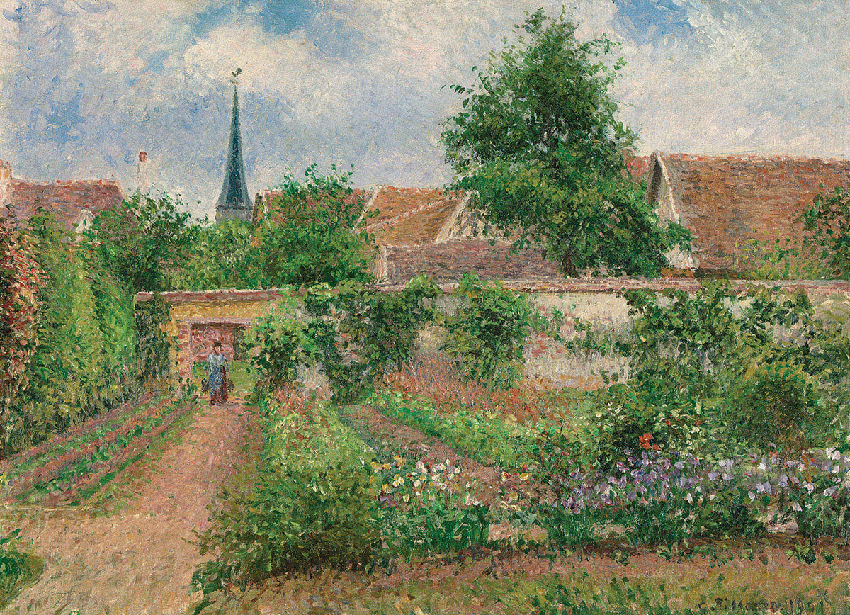 EUROGRAPHICS Vegetable Garden Overcast Morning Eragny by Camille Pissarro 1000-Piece Puzzle