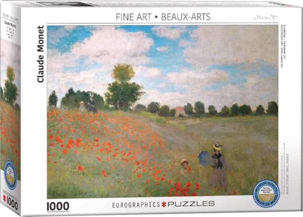 Eurographics The Poppy Field by Claude Monet 1000-Piece Puzzle