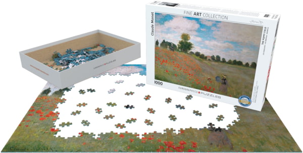 Eurographics The Poppy Field by Claude Monet 1000-Piece Puzzle